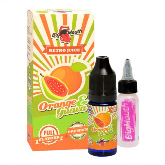 Big Mouth Retro Juice Orange & Guava ✔️ Køb eksotisk aroma »