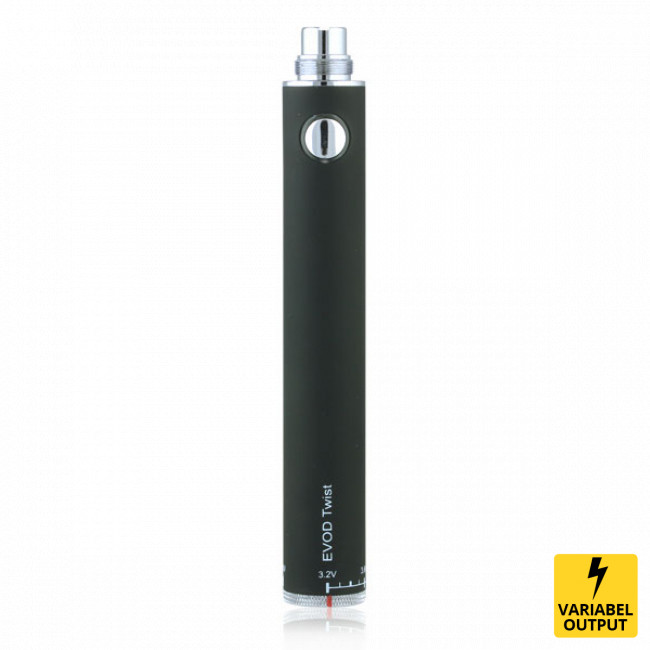 Evod Twist 1300 mAh - Variabelt Batteri til E Cigaret → Køb det her!