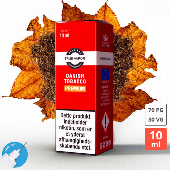 True vapor Danish Tobacco - Premium e-juice m tobakssmag → Her!