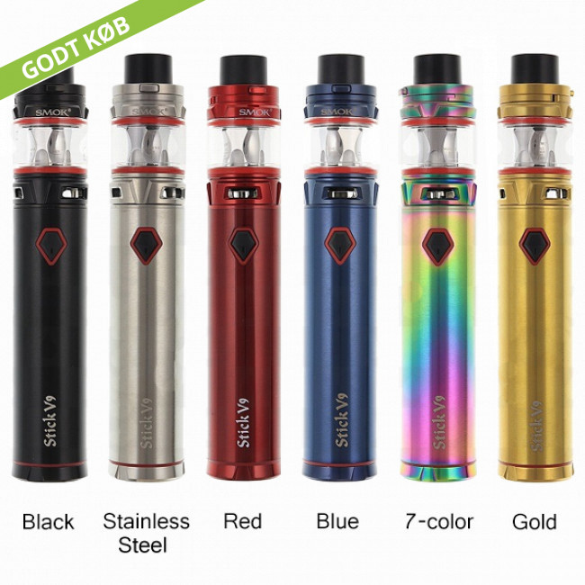 SMOK Stick V9 3000mAh Med TFV-Mini V2 ✔️ Køb Smok kit her »