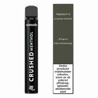 VAPESON 2ML E DISPOSABLE CRUSHED MENTHOL 20MG/ML