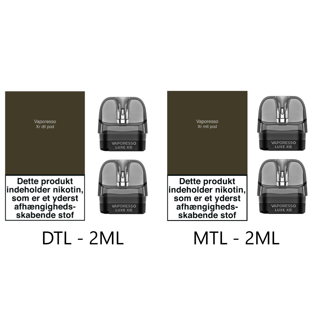 VAPORESSO XR EMPTY CARTRIDGE 2ML (2pcs.)