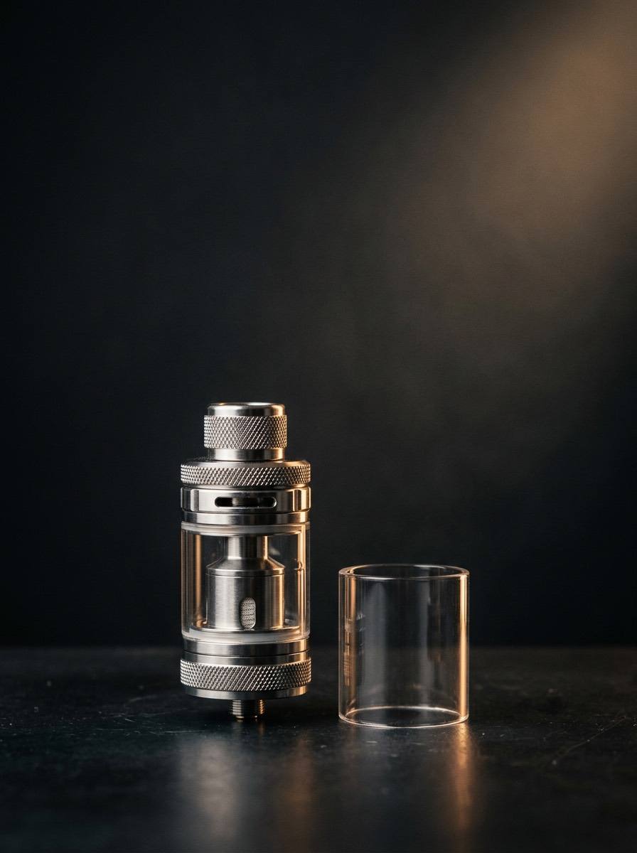 Reserveglas og pyrex glas til e-cigaret tank hos Din eCigaret