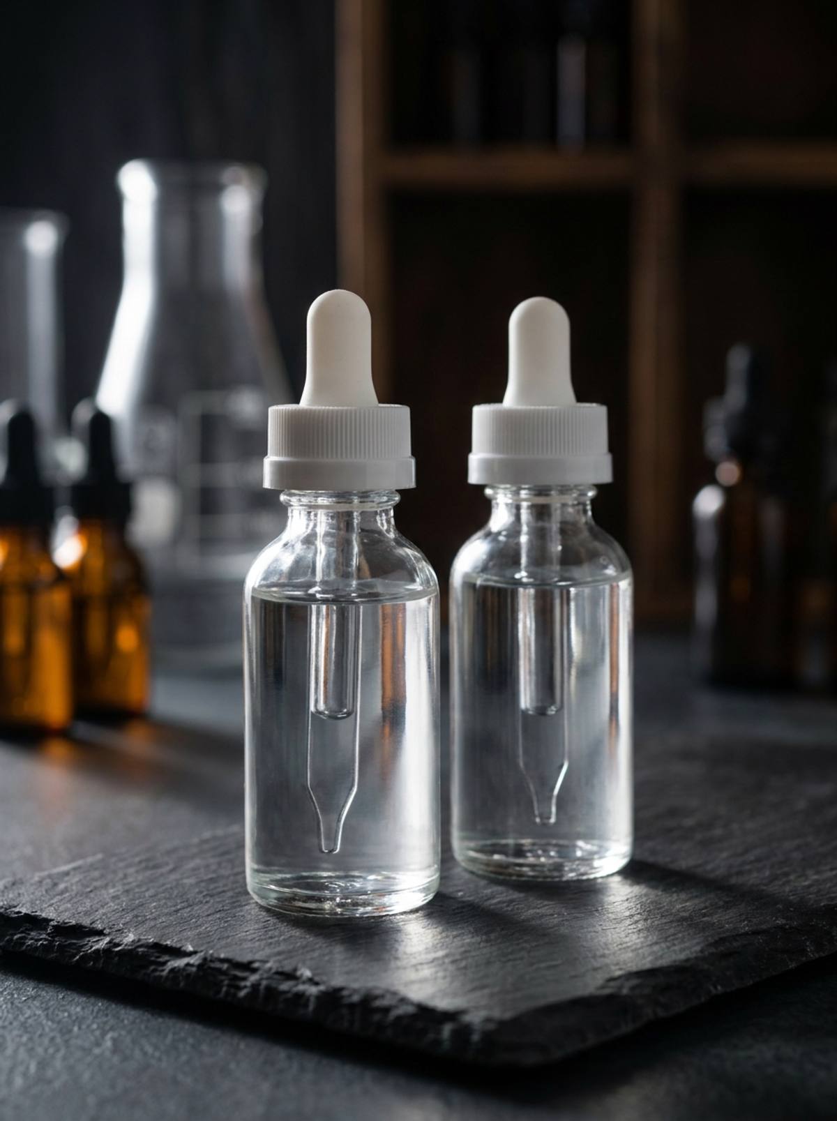 Nikotinbase flasker